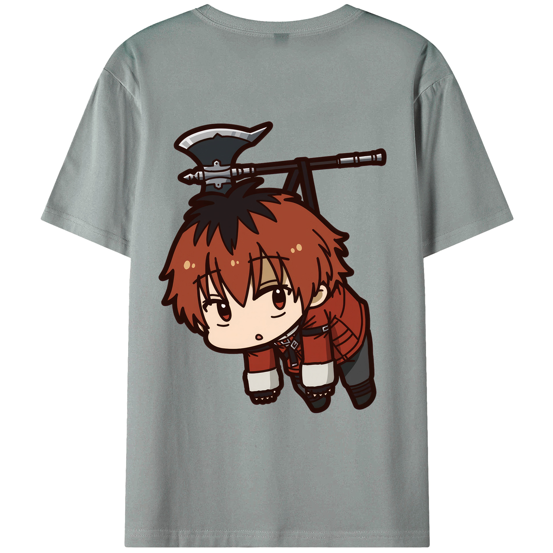 （画像用） 葬送のフリーレン Frieren 綿100％ メンズ半袖Tシャツ（バックプリント） 通気性